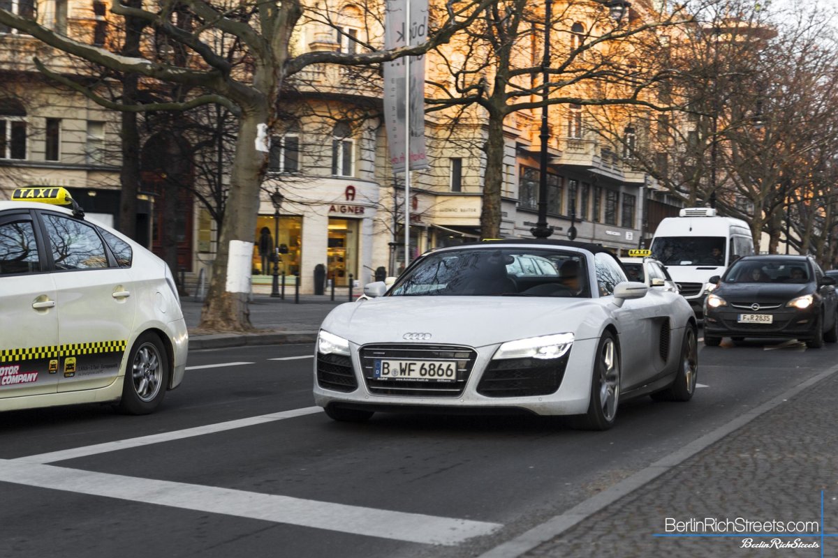 Audi R8 V10 Spyder (2013) spotted in Berlin — BerlinRichStreets